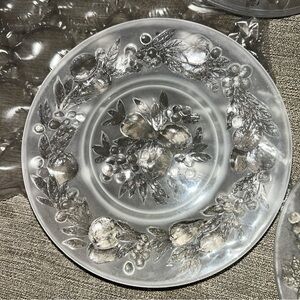 GLASS HOUSE Consolidated Art Martele Five Fruits Bread & Butter Plate Glass